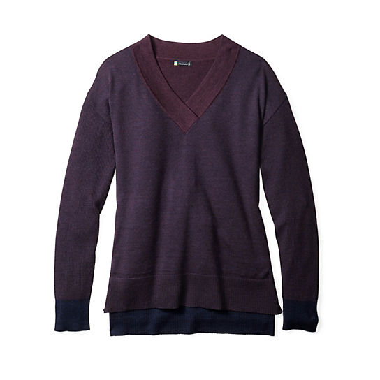 Women's Akamina Color Block V-Neck Sweater