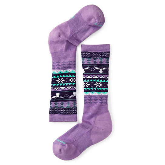 Girls' Wintersport Fairisle Moose Socks