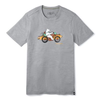 Men's Tee Shirt with Cool Graphic - Merino 150 Sport
