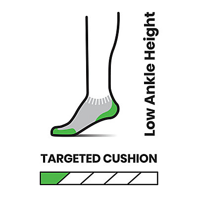 Athletic Targeted Cushion Low Ankle 2 Pack Socks 2