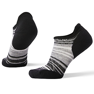 Women's Run Targeted Cushion Striped Low Ankle Socks 1