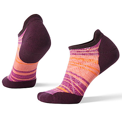 Women's Run Targeted Cushion Striped Low Ankle Socks 1