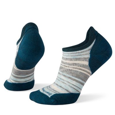 SmartWool Women's Run Zero Cushion Stripe Low Ankle Socks