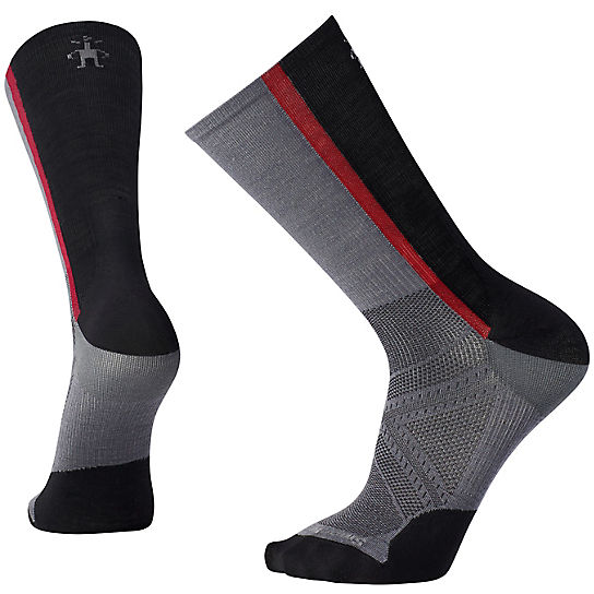 Smartwool Phd Cycle Ultra Light Pattern Crew Chaussettes de Cyclisme Homme 