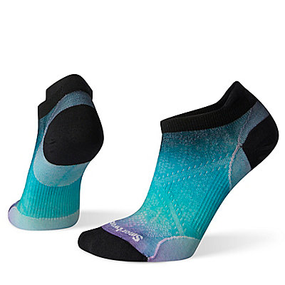 Women's Run Zero Cushion Ombre Print Low Ankle Socks 1