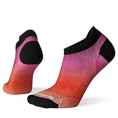 Women's Run Zero Cushion Ombre Print Low Ankle Socks 1