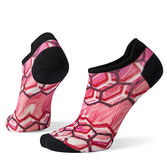 Women's PhD® Run Ultra Light Hex Print Micro Socks