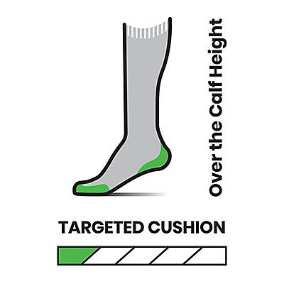 Ski Targeted Cushion Homechetler Print Over the Calf Socks