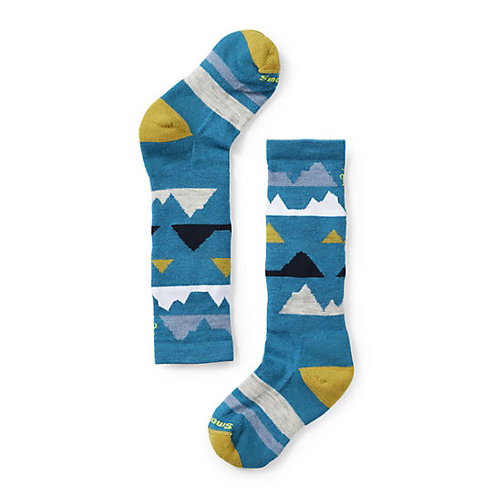 Kids' Wintersport Full Cushion Mountain Pattern Over the Calf Socks