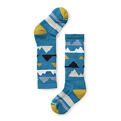 Kids' Wintersport Full Cushion Mountain Pattern Over the Calf Socks 1
