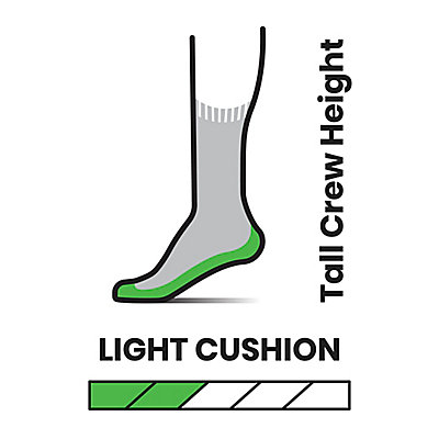 Hunt Light Cushion Tall Crew Socks