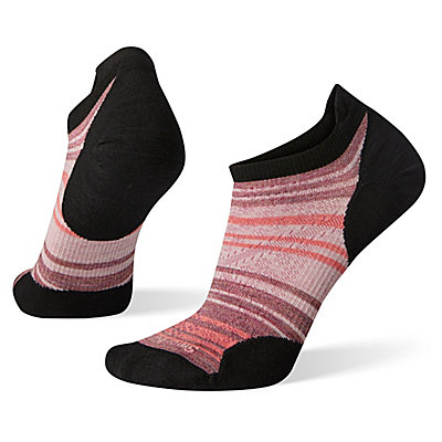 Women's Run Zero Cushion Striped Low Ankle Socks 1