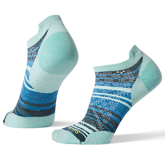 Women's Run Zero Cushion Striped Low Ankle Socks