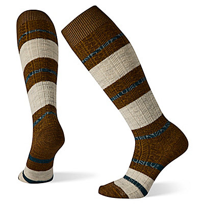 Women's Everyday Striped Cable Knee High Socks 1