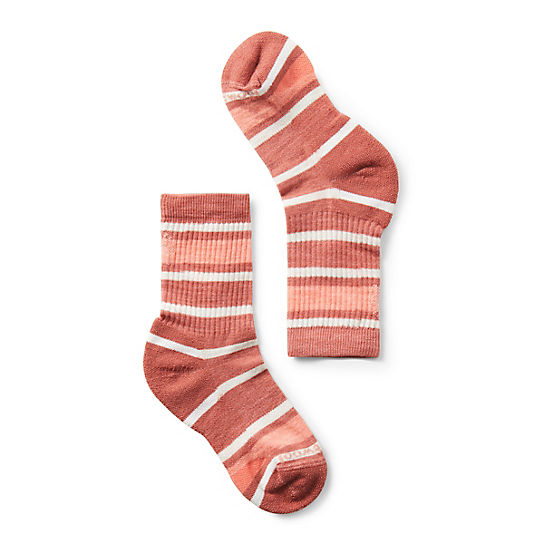 Kids' Hike Light Cushion Striped Crew Socks