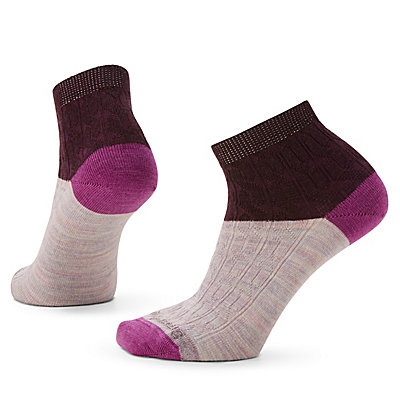 Women's Everyday Cable Zero Cushion Ankle Socks