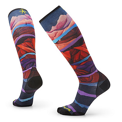 Women's Ski Zero Cushion Print Over the Calf Socks