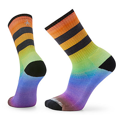 Athletic Pride Rainbow Print Crew Socks