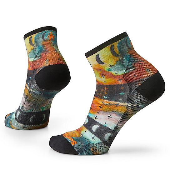 Women's Bike Zero Cushion Celestial Print Ankle Socks