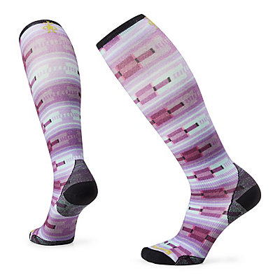 Women's Ski Zero Cushion Flirt with Me Print Over The Calf Socks