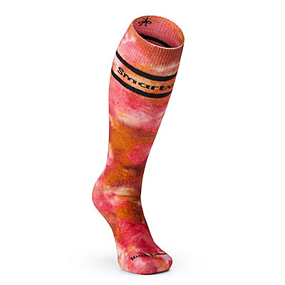 Women's Ski Tie Dye Print Over The Calf Socks 2