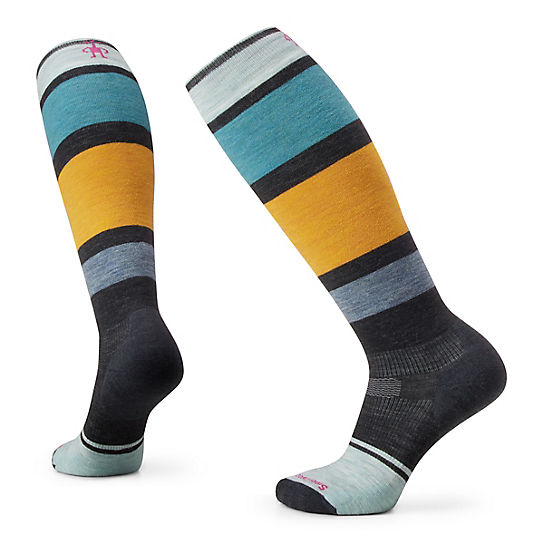 Women's Snowboard Targeted Cushion Extra Stretch Over The Calf Socks