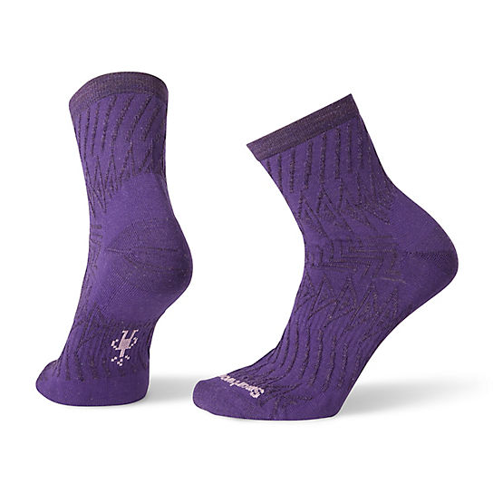 Women's Triangle Texture Mid Crew Socks