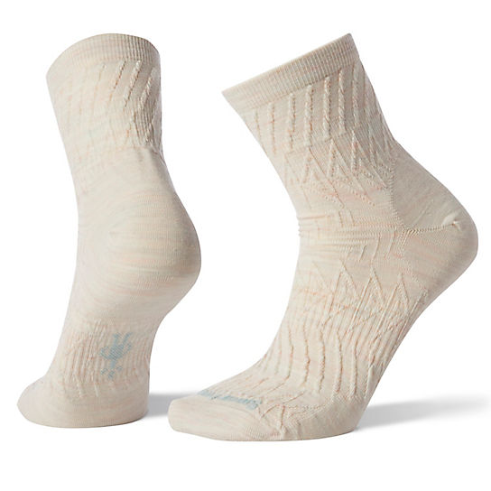 Women's Triangle Texture Mid Crew Socks