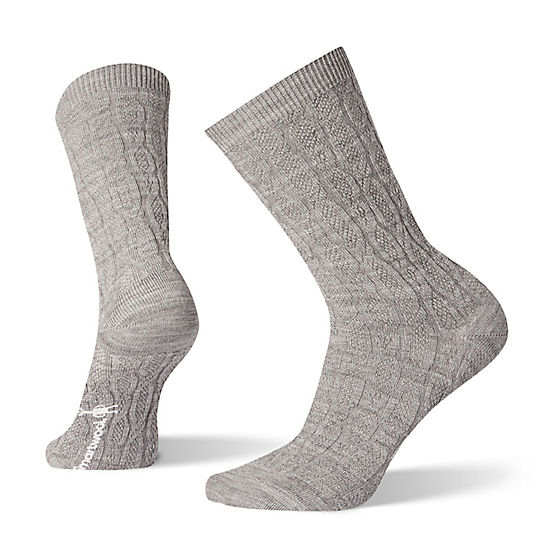 Women's Chain Link Cable Crew Socks