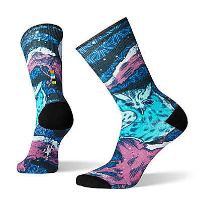 Women's Curated Owl Graphic Crew Socks 1