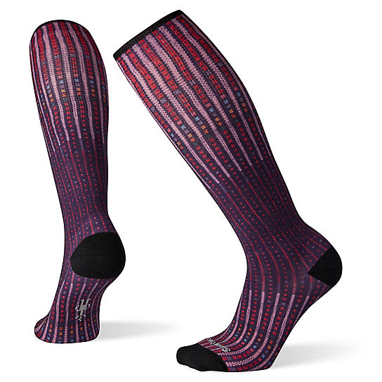 Women's Compression Virtual Voyager Print OTC Socks