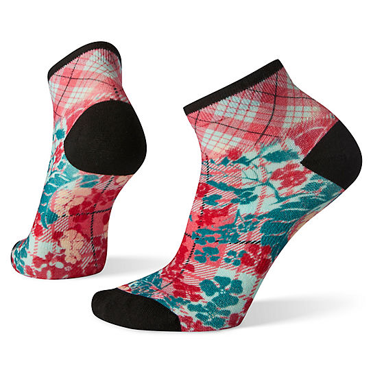 Women's Curated Floral Plaid Graphic Mini Boot Socks