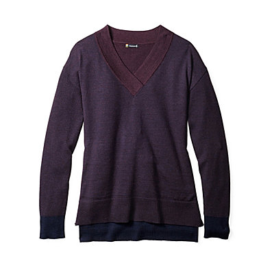 Women's Akamina Color Block V-Neck Sweater 1