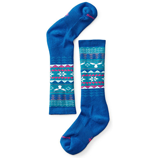 Girls' Wintersport Fairisle Moose Socks