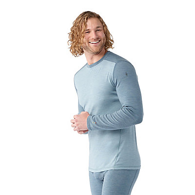 Mens Thermal Underwear Men Merino Wool 250G Base Layer Crew Shirt 100%  Merino Wool Thermal Underwear Top Long Sleeve Baselayer Breathable USA Size  231220 From Diao03, $36.66