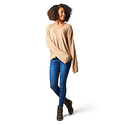 Women's Shadow Pine Cable V-Neck Sweater 2