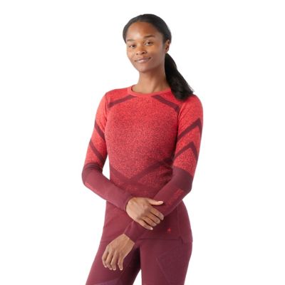 Smartwool Womens Classic Thermal Merino Base Layer Long Sleeve Grey  Mountain Scape