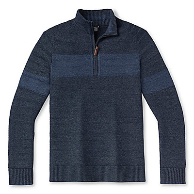 Men's Ripple Ridge Stripe Half Zip Sweater 1