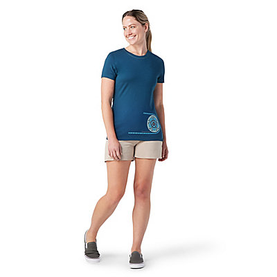 Women's Merino Sport Crankset Short Sleeve Graphic Tee Slim Fit 2