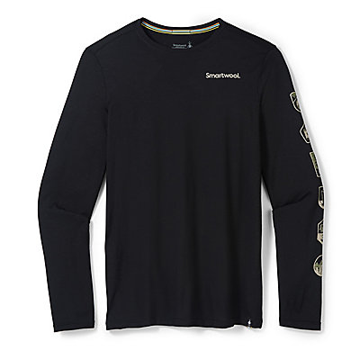 Men's Patches Long Sleeve Graphic Tee 1