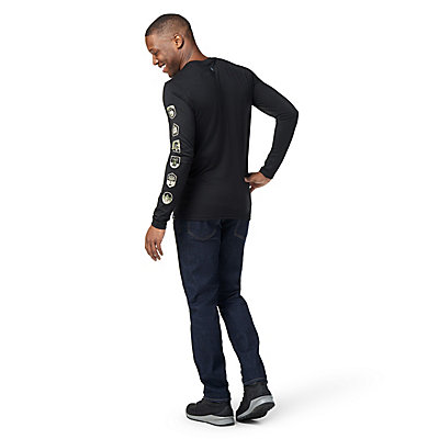 Men's Patches Long Sleeve Graphic Tee 3