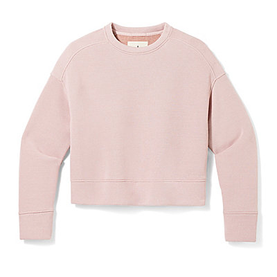 Women's Recycled Terry Cropped Crew Sweatshirt 1