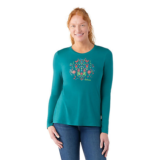 Women's Floral Tundra Graphic Long Sleeve Tee