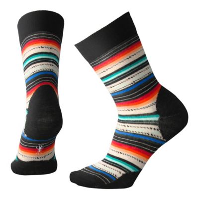 SmartWool Women's Margarita Socks - Black/Multi Stripe